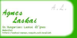 agnes laskai business card